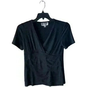 Julian Taylor New York Tiered V-Neck Shirt Womens Size 8